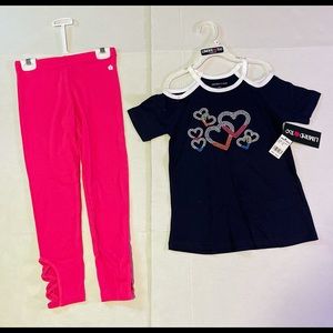 Girls leggings tops size L6